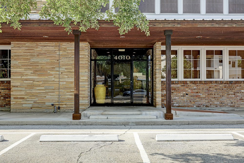 Glass front doors marked 4010