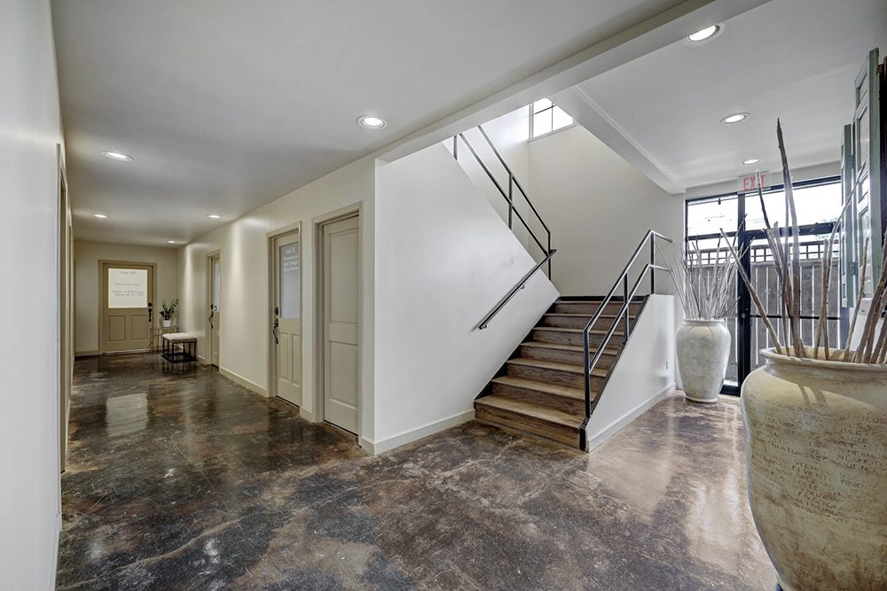 Lobby and staircase to the second floor